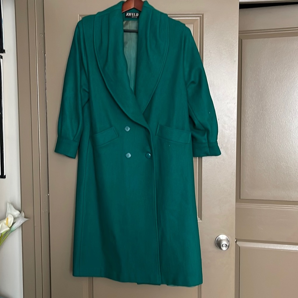 Vintage Green Double breasted Coat